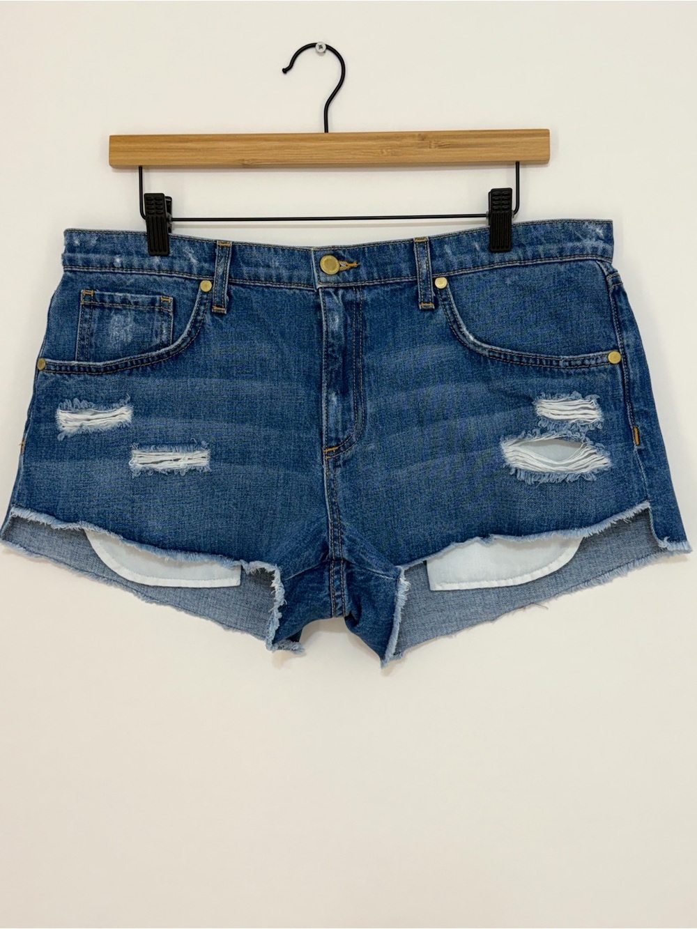Ramy Brook Women's Distressed Cut-Off Denim Jean Shorts Size 30
